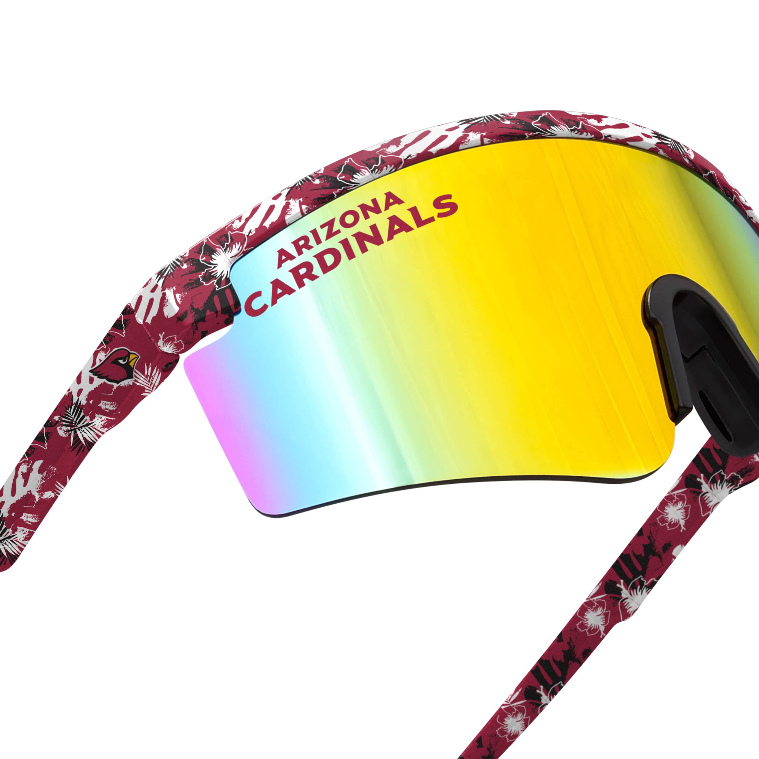 FOCO Men's NFL Team Logo Large Frame Sunglasses - Polarized Sports Sunglasses for Football Fans - Perfect for Game Day, Tailgating & Outdoor Activities