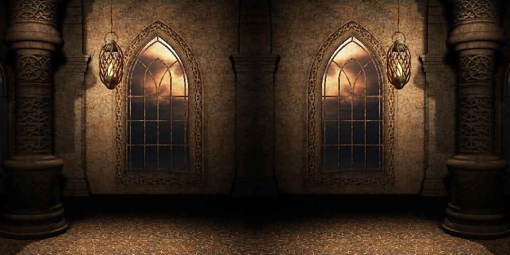 20' x 10' Interior Columns CP Backdrop - Computer Printed Scenic Background for Photography, Events & Home Decor - ACP-102 by GladsBuy