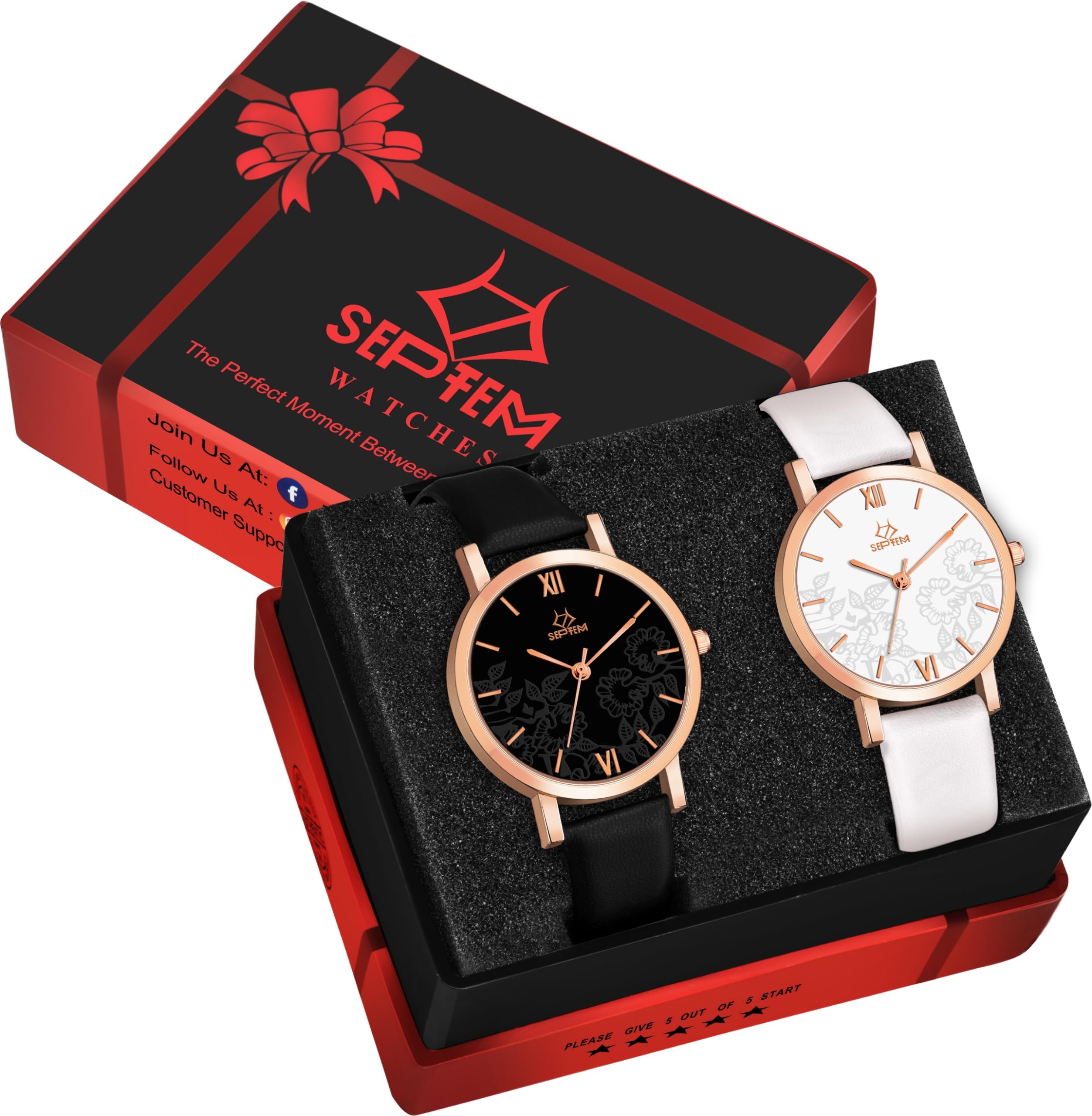 Stylish Black & Blue Adjustable Leather Belt Analog Watch for Women and Girls - Perfect for Casual Wear, Office, and Everyday Fashion Accessories