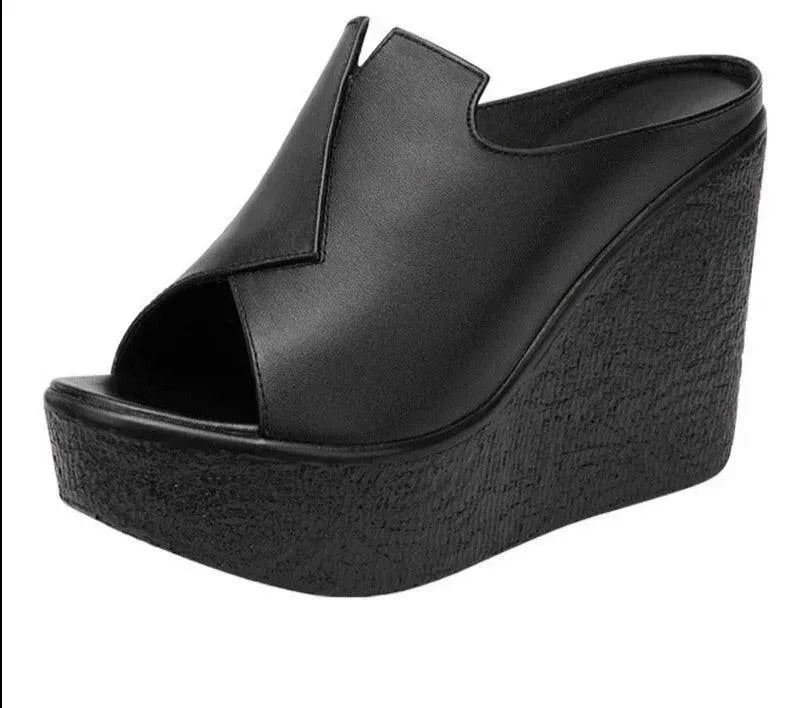 Comfortable Slip-On Wedge Heel Sandals for Women - Stylish Summer Shoes for Beach, Party & Casual Wear