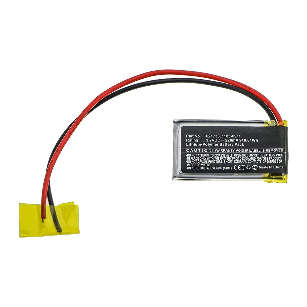 Synergy Digital Wireless Headset Replacement Battery for Sony WF-XB700N - 220mAh Li-Polymer High Capacity Battery (Compatible with Sony 1185-0911) - Perfect for Travel, Workouts & Daily Wireless Audio Use