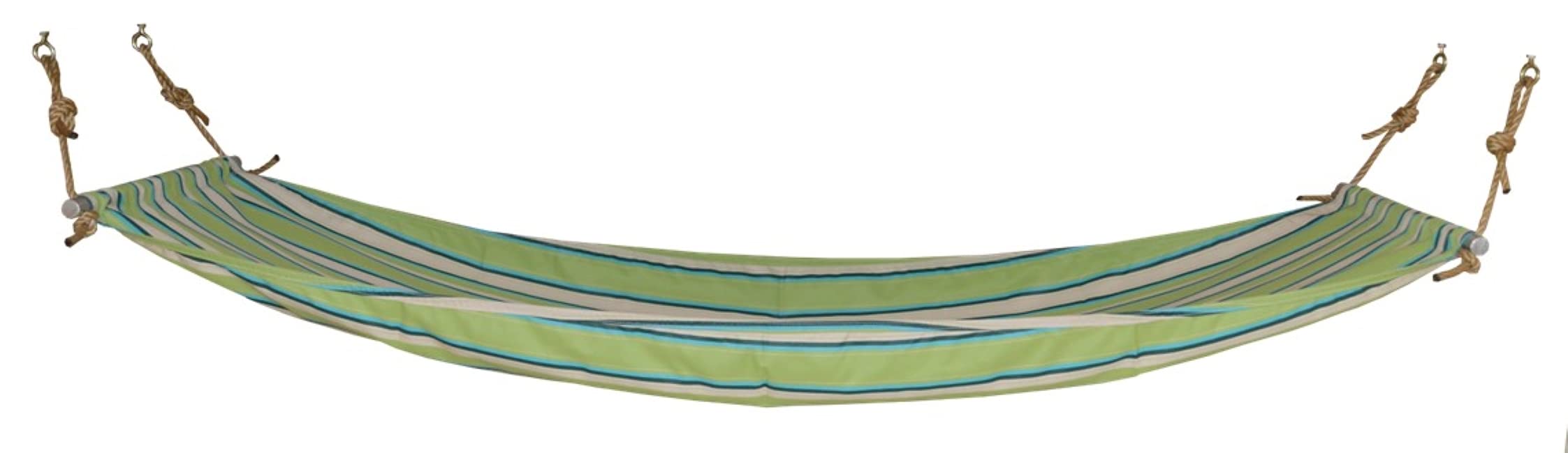 Premium Full Hammock with Heavy-Duty Mounting Hardware - Lime Stripe Design for Indoor & Outdoor Relaxation - Perfect for Backyard, Camping, and Patio Lounging
