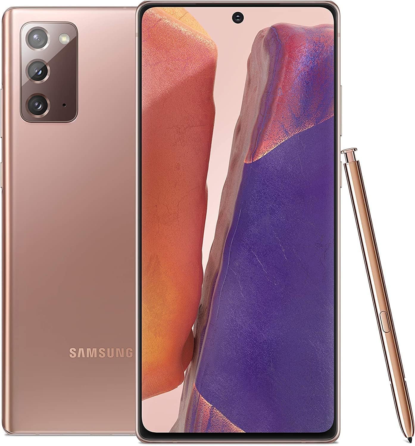 Samsung Galaxy Note 20 5G N981U 128GB Unlocked Android Smartphone - Premium Renewed Phone for Mobile Gaming, Streaming & Productivity | Long-Lasting Battery | T-Mobile Compatible | US Version | Perfect for Work, Travel & Entertainment