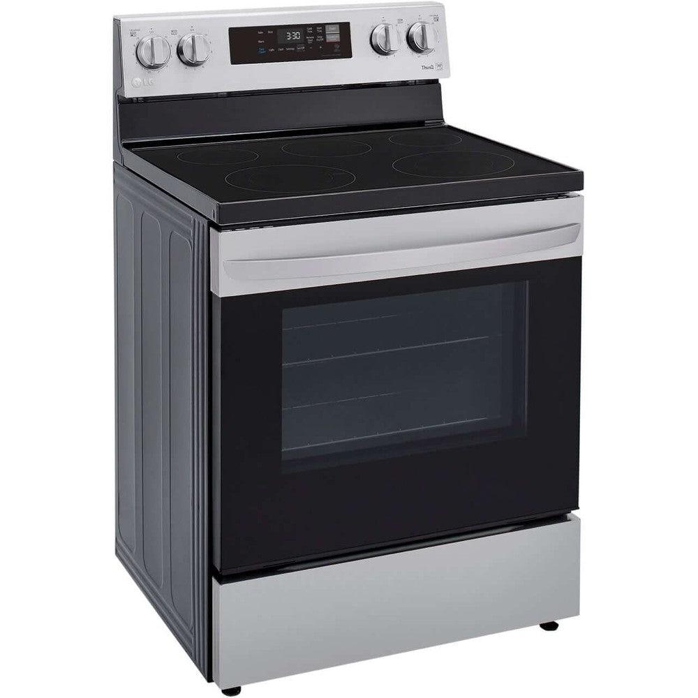 LG LREL6321S 30-inch 6.3 Cu. Ft. Smart Electric Range with EasyClean® Technology - Stainless Steel Oven & Stove for Modern Kitchens | Perfect for Baking, Roasting & Family Cooking