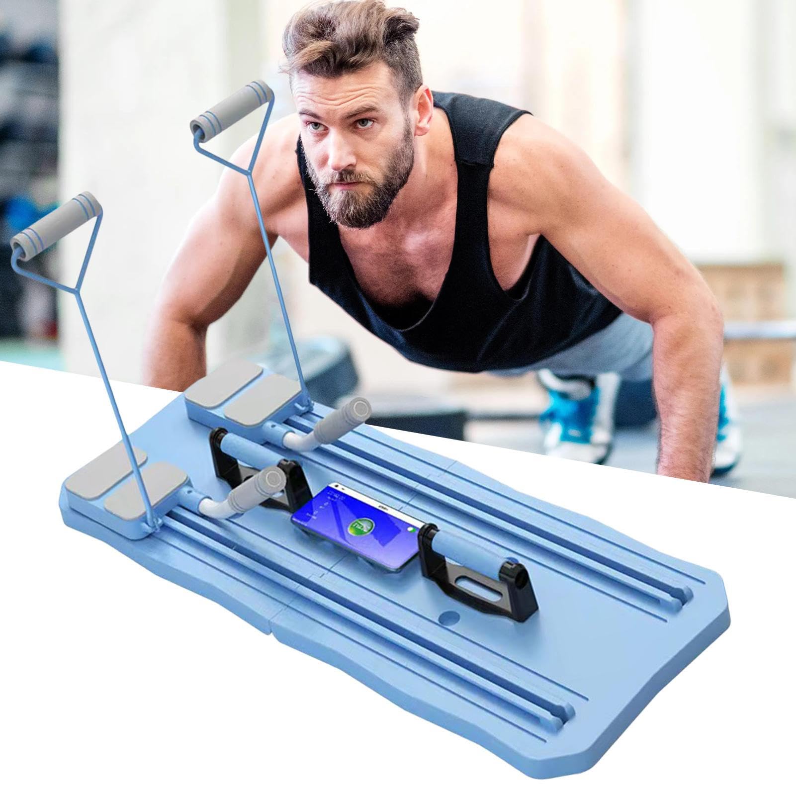 Compact Foldable Pilates Reformer Machine - Multifunctional Home Gym Equipment for Core, Abs & Full Body Workout | Perfect for Small Spaces & At-Home Fitness Routines