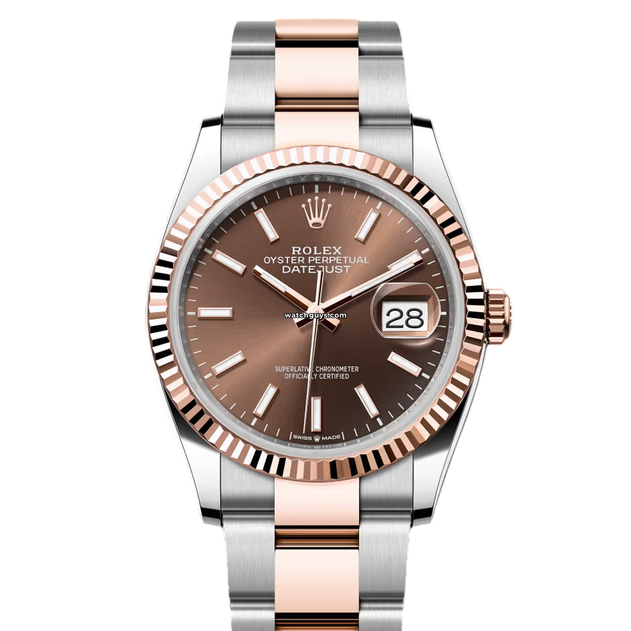 Rolex Datejust 126231 36mm Men's Watch - Chocolate Dial, Oyster Bracelet - Luxury Automatic Timepiece for Business & Formal Occasions