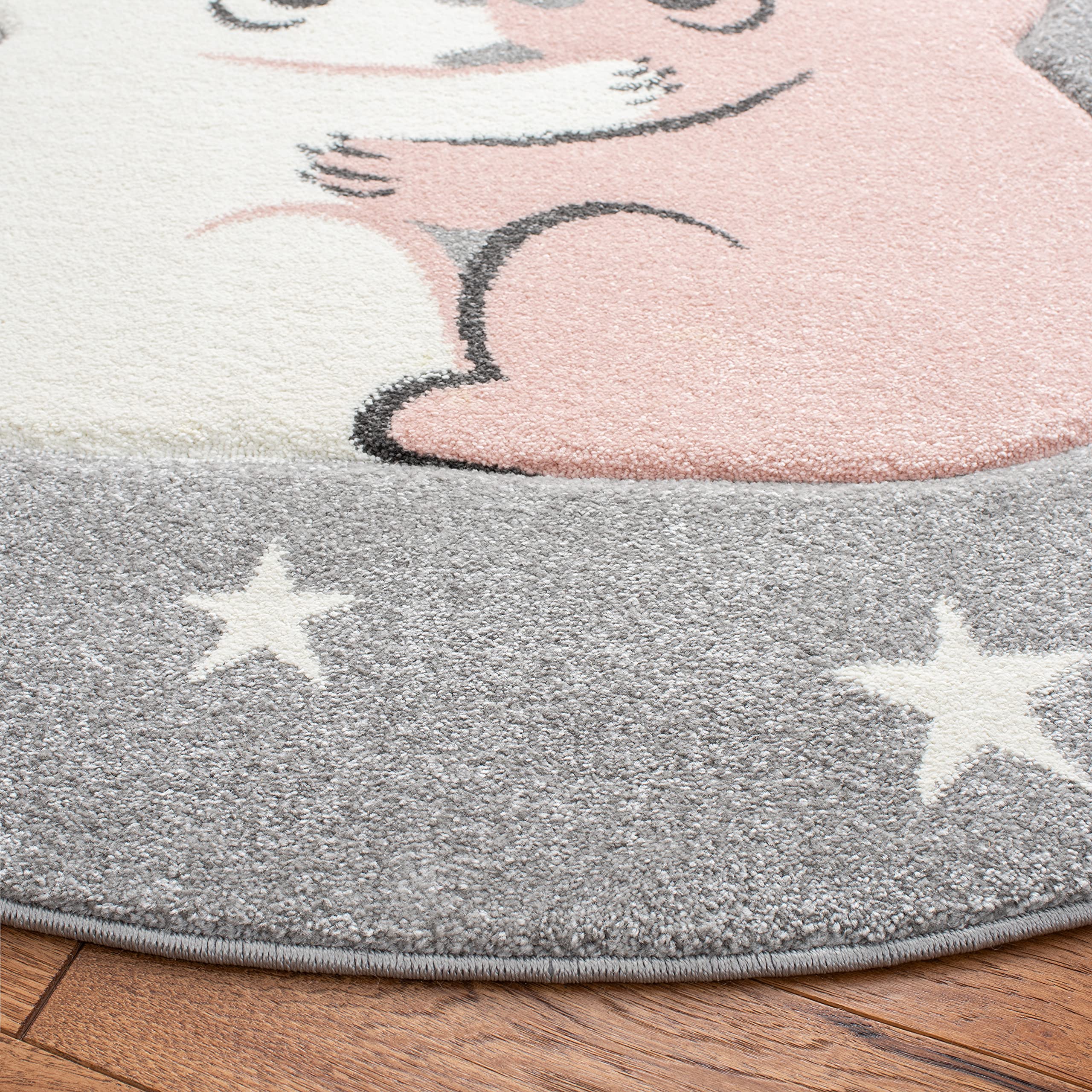 SAFAVIEH Carousel Kids Collection Round Area Rug - 5'3