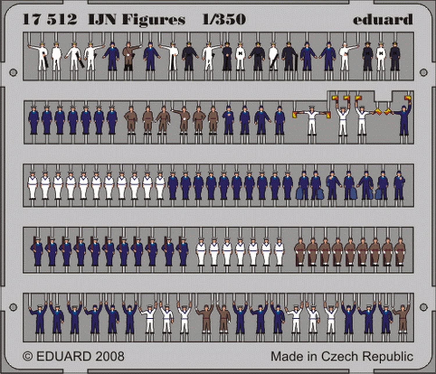 Eduard 17512 Model-Making Accessories - IJN Navy Figures for Ship & Diorama Building - Perfect for WWII Japanese Warship Models & Historical Displays
