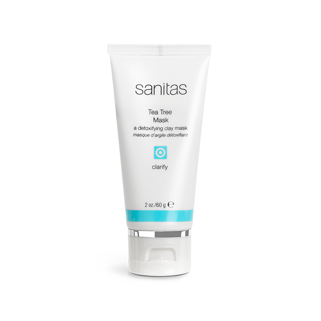 Sanitas Tea Tree Mask for Acne & Oily Skin - Deep Cleansing & Purifying Face Mask for Clear & Healthy Skin - Perfect for Daily Skincare & Spa Treatments