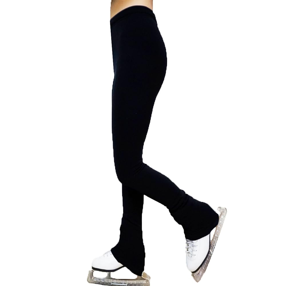 Women's Warm Fleece Ice Skating Tights - Over The Boot Winter Leggings for Skating | Perfect for Ice Rink, Figure Skating & Cold Weather Training