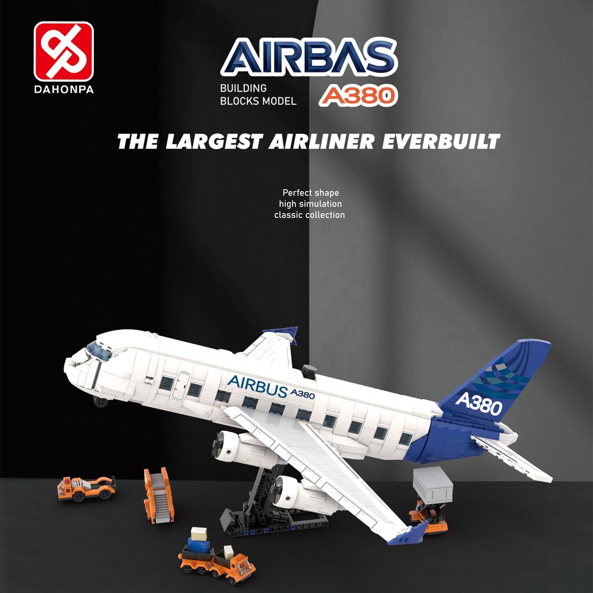 DAHONPA Airbus Building Blocks Set - 1945 Pieces Airplane City Model with Flight Attendants, STEM Educational Toy for Kids & Adults | Perfect for Creative Play, Birthday Gifts & Aviation Enthusiasts
