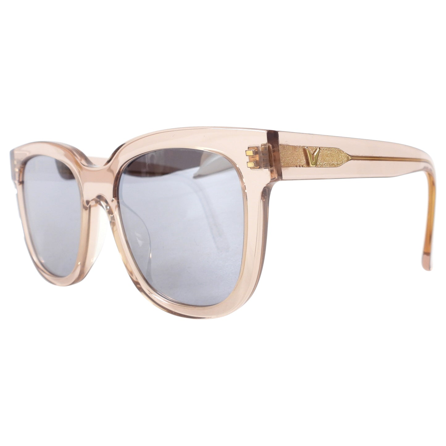 Gentle Monster Clear Blush Pink Acetate Mirror Sunglasses for Women - Trendy UV Protection Shades for Summer Beach & Outdoor Fashion