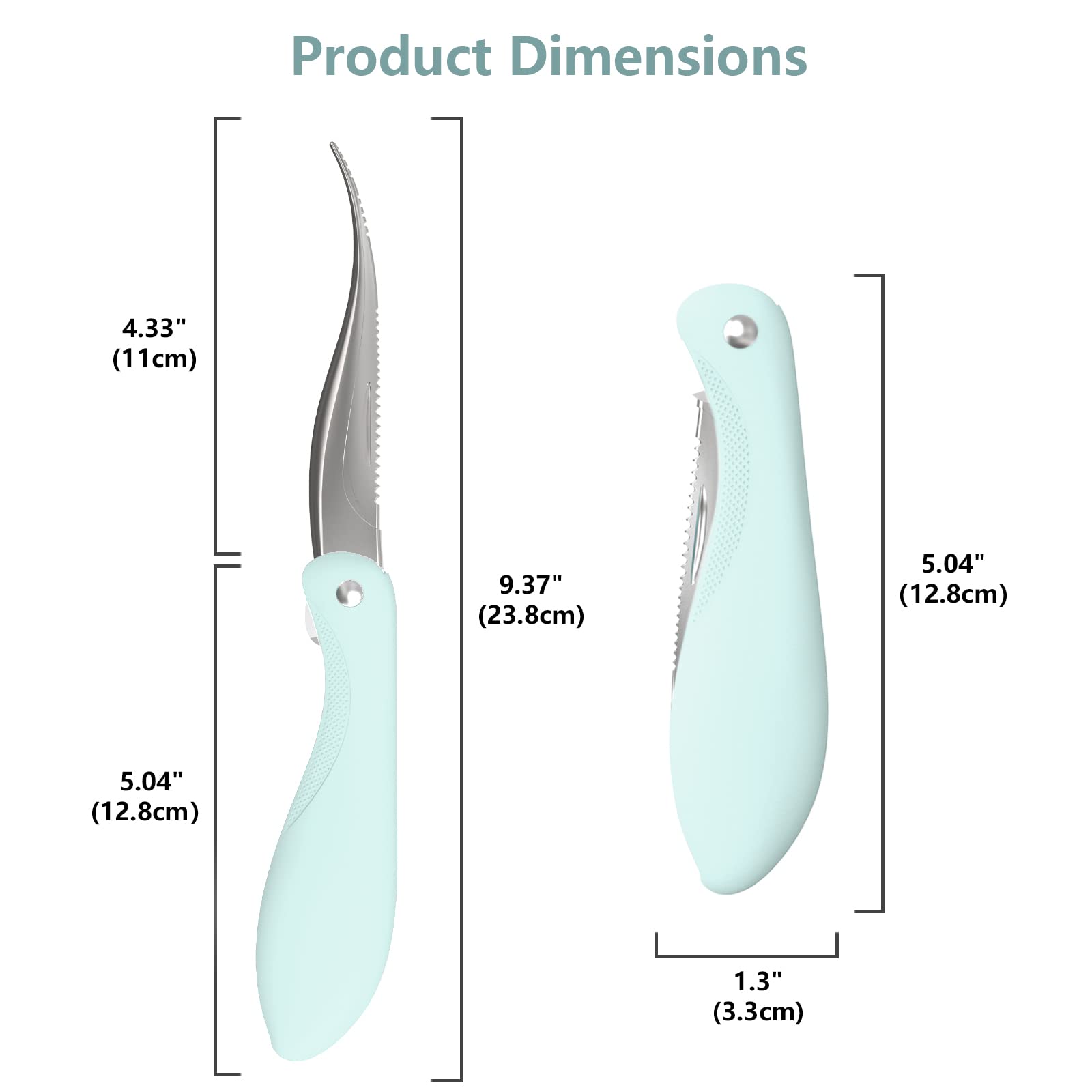 Premium Shrimp Deveining Tool with Sharp Stainless Steel Blade & Non-Slip Handle - Kitchen Essential for Easy Shrimp Peeling and Cleaning | Perfect for Home Cooking, Seafood Prep, and Restaurant Use