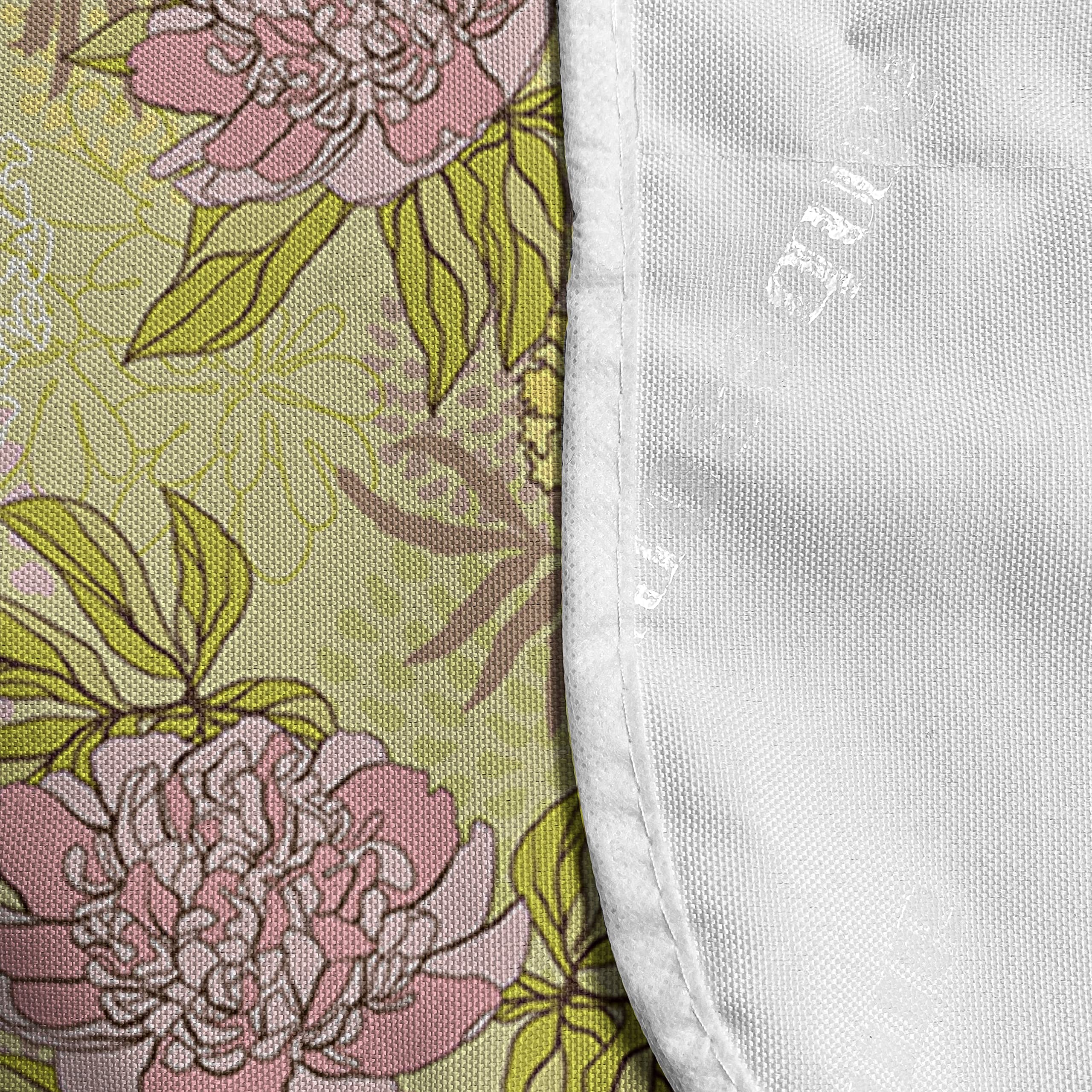Ambesonne Microwave Cover - Hand-Painted Peony Blossoms Spring Garden Design, Waterproof 36x12 Inch Kitchen Organizer with Pockets | Perfect for Microwave Protection & Kitchen Decor