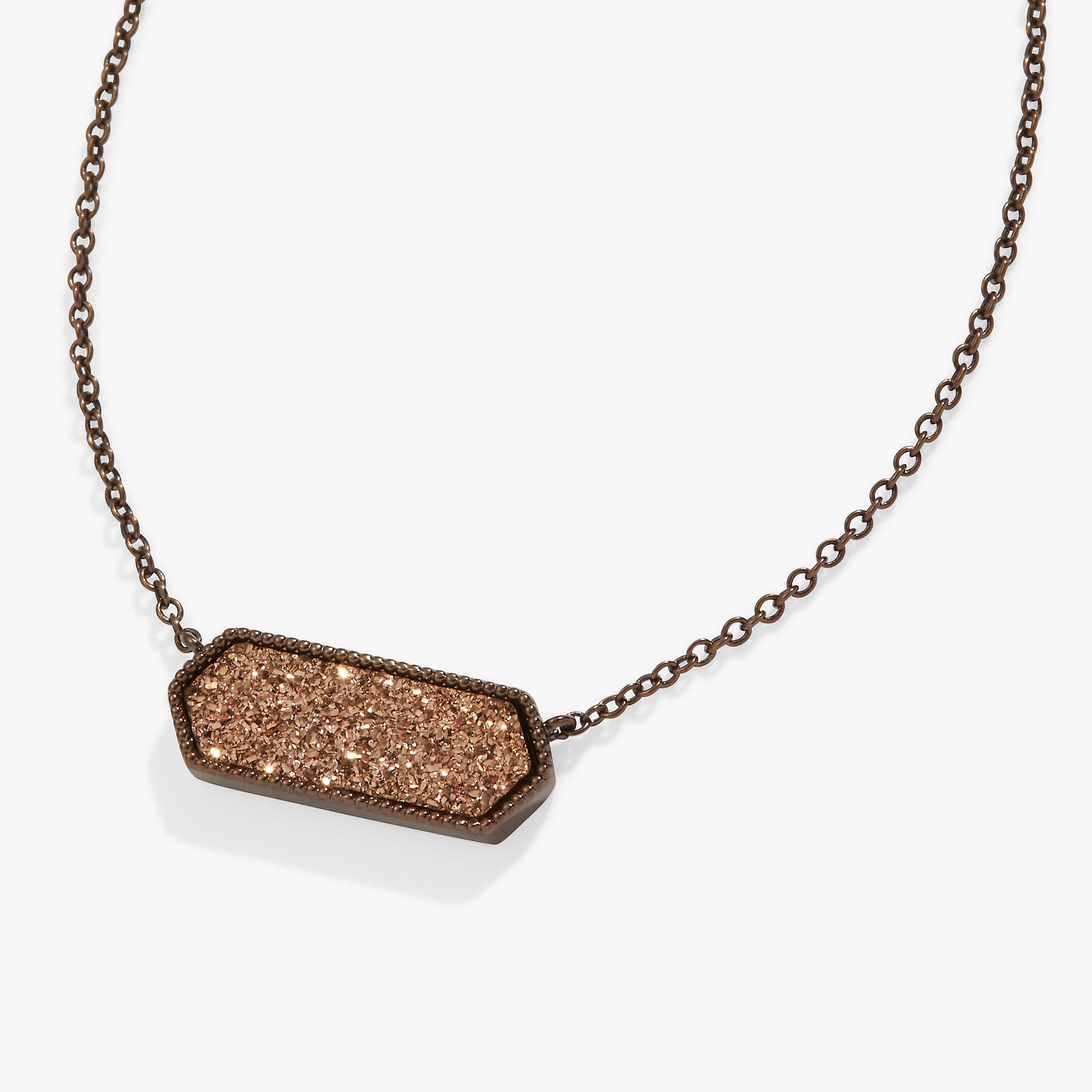 Sparkling Pink Druzy Crystal Pendant Necklace for Women - Elegant Layering Jewelry for Parties, Weddings & Everyday Wear