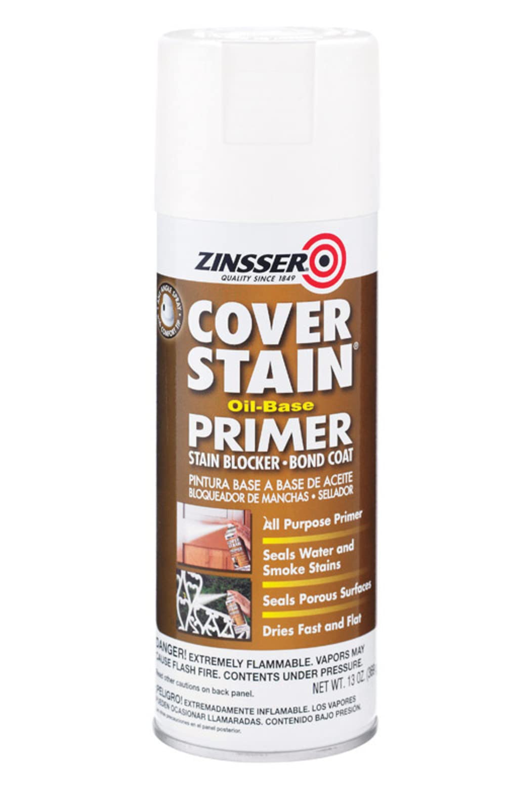 Rust-Oleum Primer & Sealer Cover - 13 oz | High-Performance Metal & Wood Surface Protection | Perfect for DIY Projects, Home Repairs & Automotive Touch-Ups