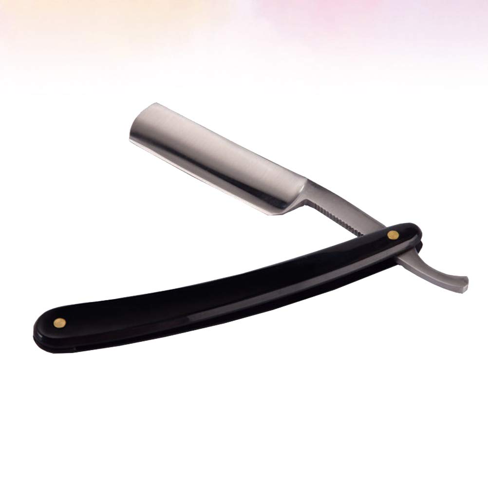 Premium Men's Straight Razor for Shaving - Wooden Handle Manual Beard Trimmer & Grooming Kit - Perfect for Daily Shaving, Beard Styling & Travel Grooming Essentials