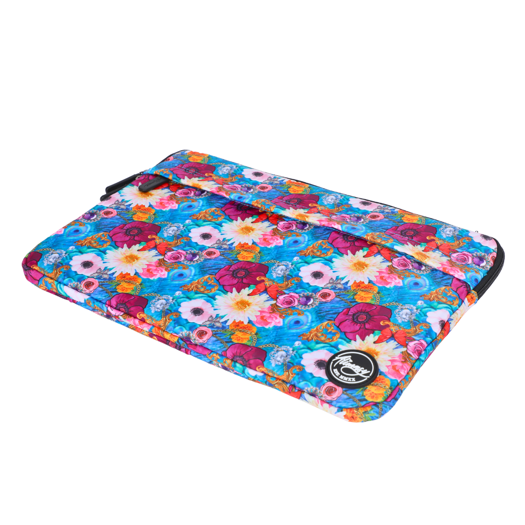 Premium Large Laptop Sleeve 15-17 Inch - Waterproof & Shockproof Protective Case for MacBook Pro/Air, Dell, HP - Perfect for Work, Travel & School (Electric Avenue Design)
