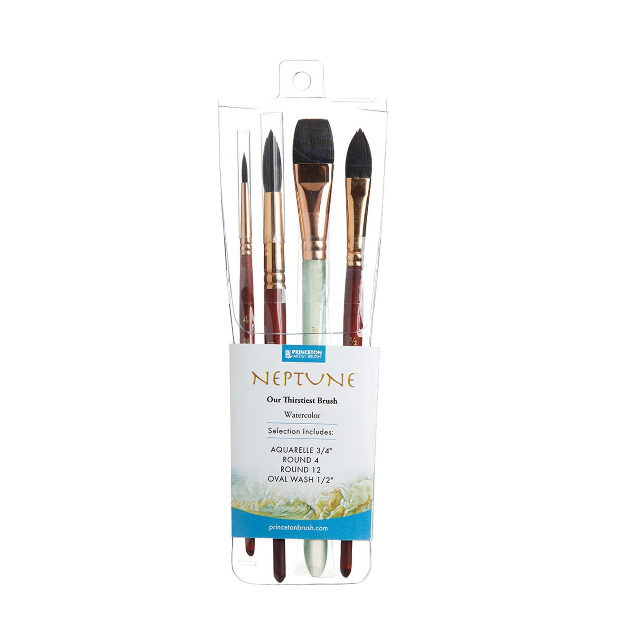 4 Piece Neptune Synthetic Brush Set - Professional Makeup Brushes for Foundation, Blending & Contouring - Perfect for Everyday Makeup & Professional Artists