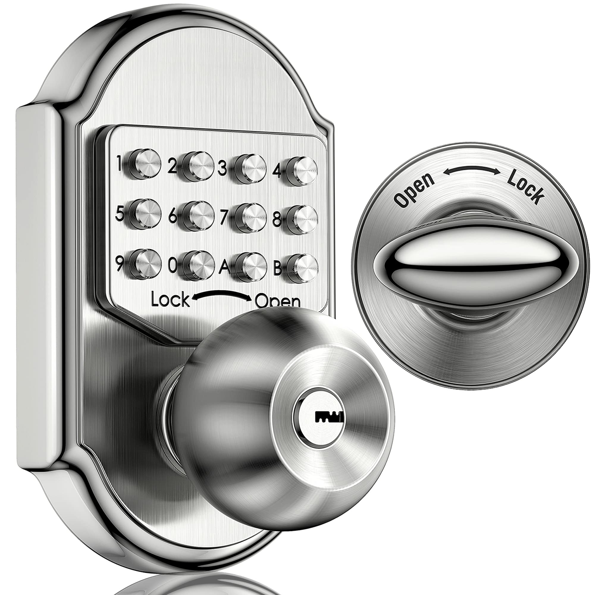 Smart Keyless Entry Door Lock with Keypad - Secure Digital Deadbolt Lock for Exterior Doors | Stainless Steel 304 Mechanical Lock | Easy DIY Installation | Perfect for Homes, Apartments & Vacation Rentals