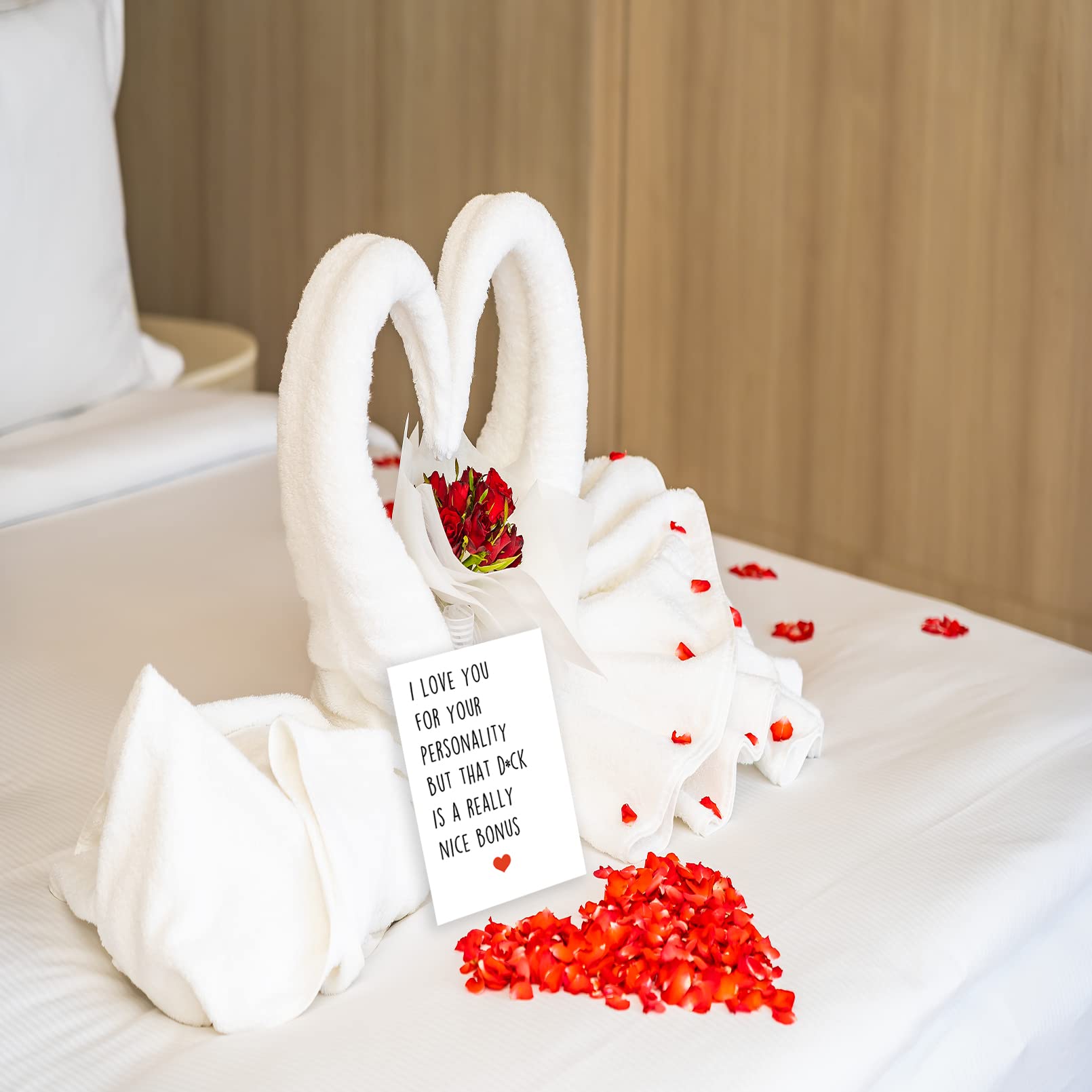 Funny Dirty Valentine's Day Cards for Couples - Romantic Anniversary & Birthday Gifts for Boyfriend, Girlfriend, Husband or Wife - Perfect for Valentine's Surprises, Date Nights & Special Occasions