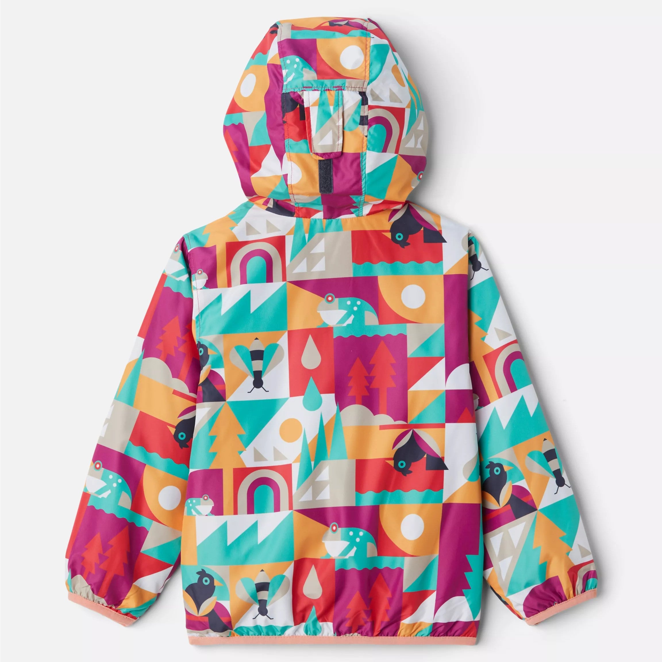 Columbia Wild Fuchsia Summer Escape Mini Pixel Grabber II Infant Wind Jacket - Lightweight Water-Resistant Baby Windbreaker for Outdoor Adventures, Park Visits & Spring Strolls