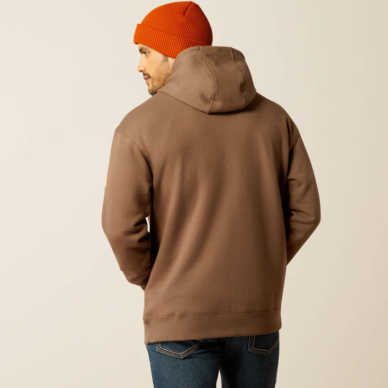 Rebar Graphic Hoodie for Men & Women - Chocolate Chip & Golden Brown Color Options - Stylish Streetwear for Casual Outfits & Urban Fashion