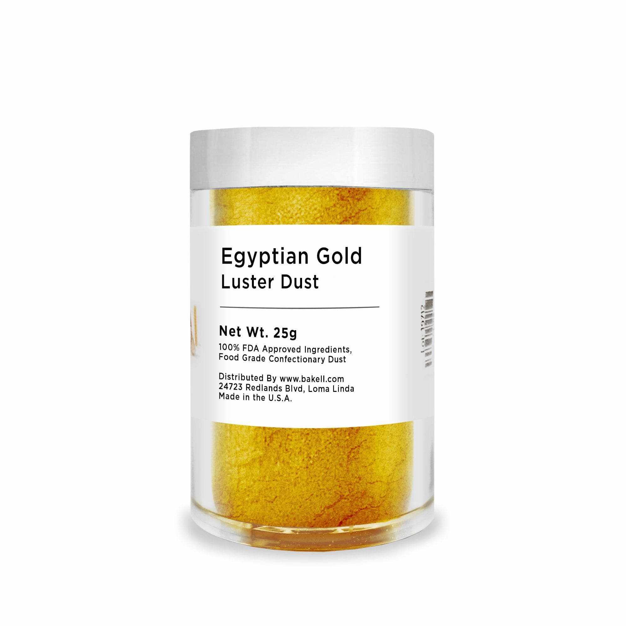 Egyptian Gold Luster Dust Edible for Baking - 24K Food Grade Metallic Cake Decorating Powder for Cakes, Cookies, Cupcakes & Desserts - Perfect for Wedding, Birthday & Holiday Baking Decorations