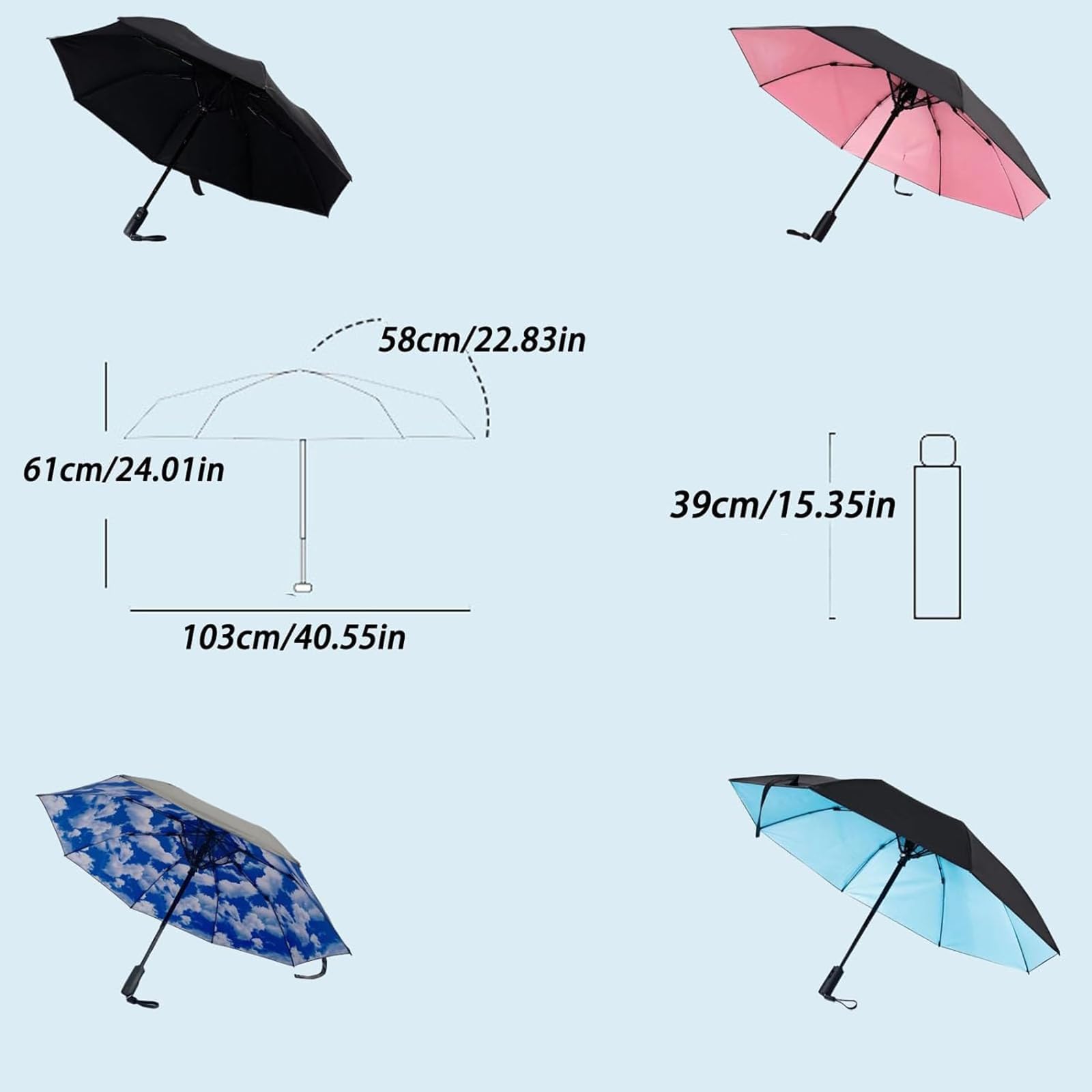 UV Protection Umbrella with Built-in Fan & Mister - 3-in-1 USB Rechargeable Sun Shade for Beach, Travel, Fishing & Outdoor Use - Perfect for Hot Summer Days, Patio Relaxation & Sun Safety