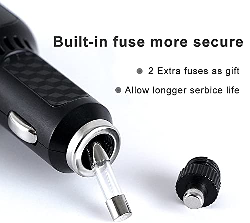 Dual USB Car Charger for Dash Cam - Mini USB & USB-A Ports, 6.5FT Fast Charging Cable Compatible with Garmin, APEMAN, Rexing, AKASO & More Dash Cams - Perfect for Road Trips, Commuting & Uber/Lyft Drivers