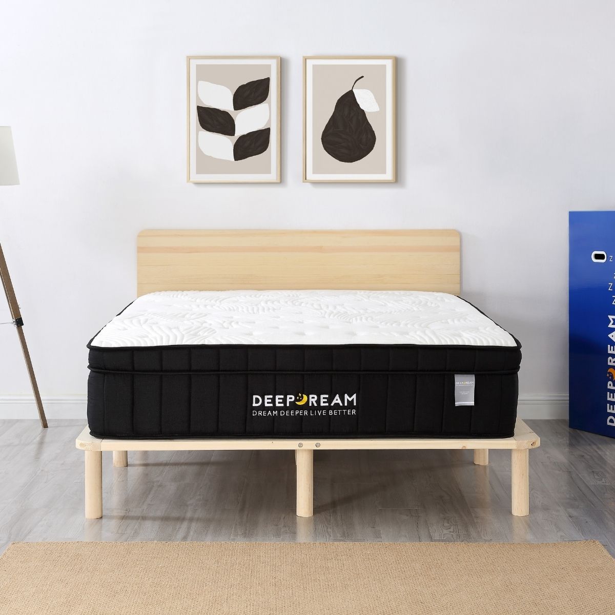 Charcoal Infused Super Firm Pocket Mattress King Single - Premium Support for Back Pain Relief & Pressure Relief - Perfect for Guest Rooms, Dorms & Small Spaces