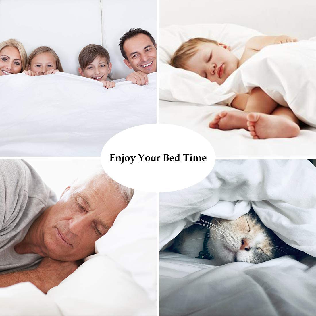 Premium 600 TC Egyptian Cotton Sheets - Full Size, 6-Piece Set for Deep Pocket Mattress - Soft & Breathable for Comfortable Sleep