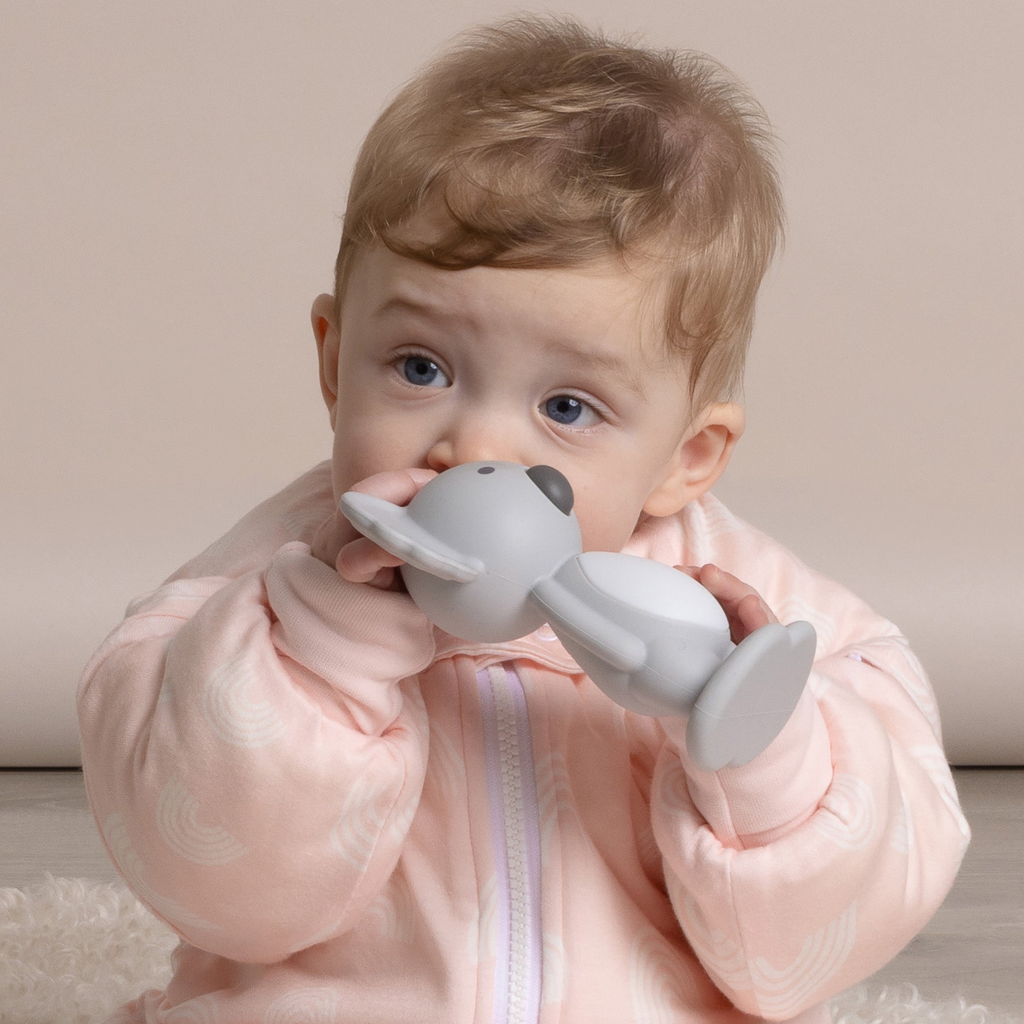 Aussie Animals Bubba Koala Silicone Teething Toy for Babies - Safe & Soft Grey Teether for Soothing Sore Gums - Perfect for Travel, Daycare & On-the-Go Parenting