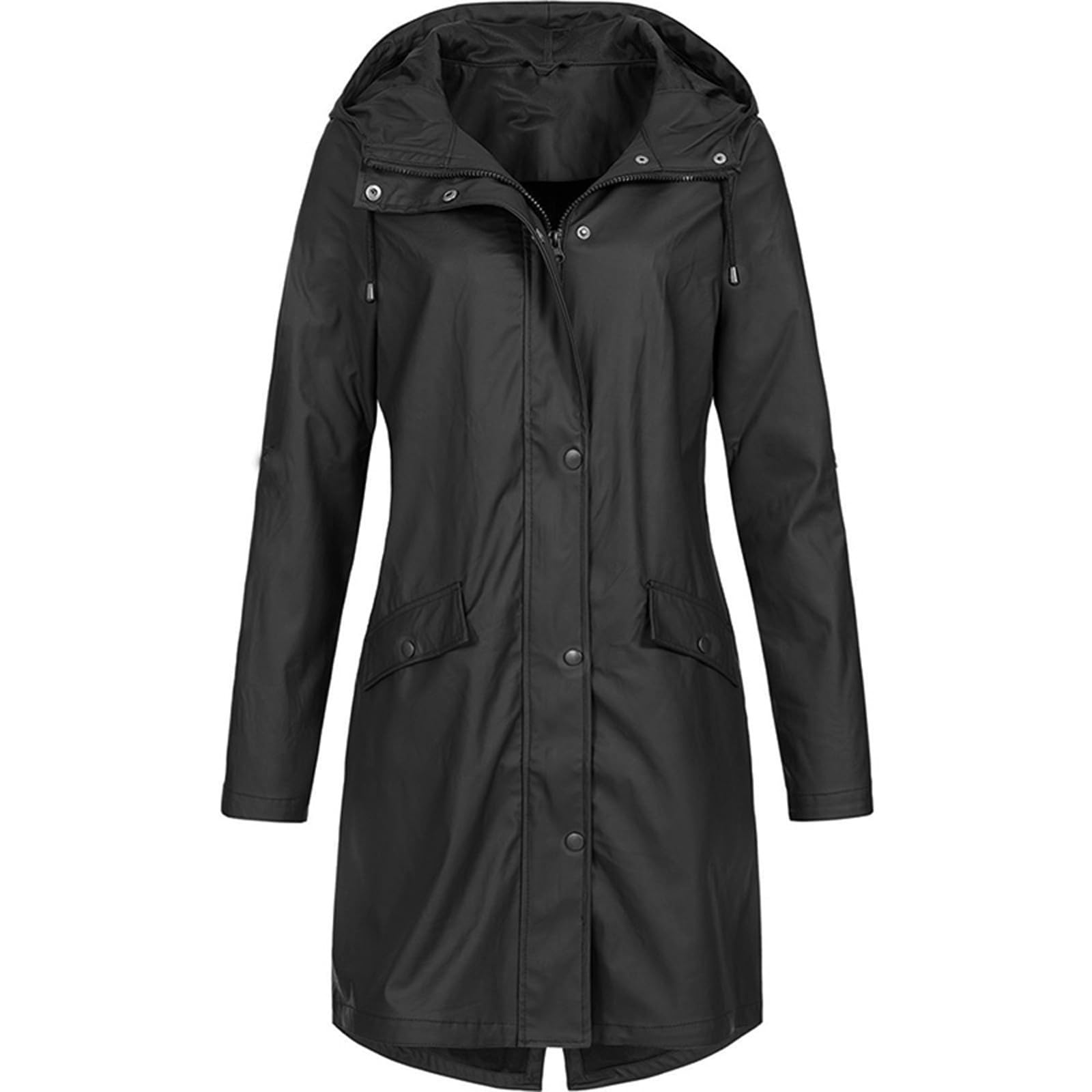 BOXIACEY Women's Waterproof Packable Rain Jacket - Lightweight Windbreaker for Outdoor