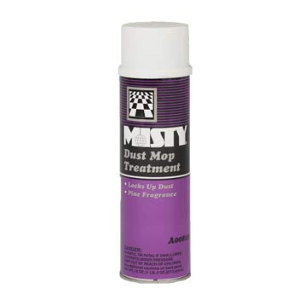 MISTY Dust Mop Treatment Spray - 18oz (Pack of 12) - Professional Janitorial Grade Dust Magnet Spray for Floors - Ideal for Commercial Cleaning, Hospitals, Schools & Office Maintenance