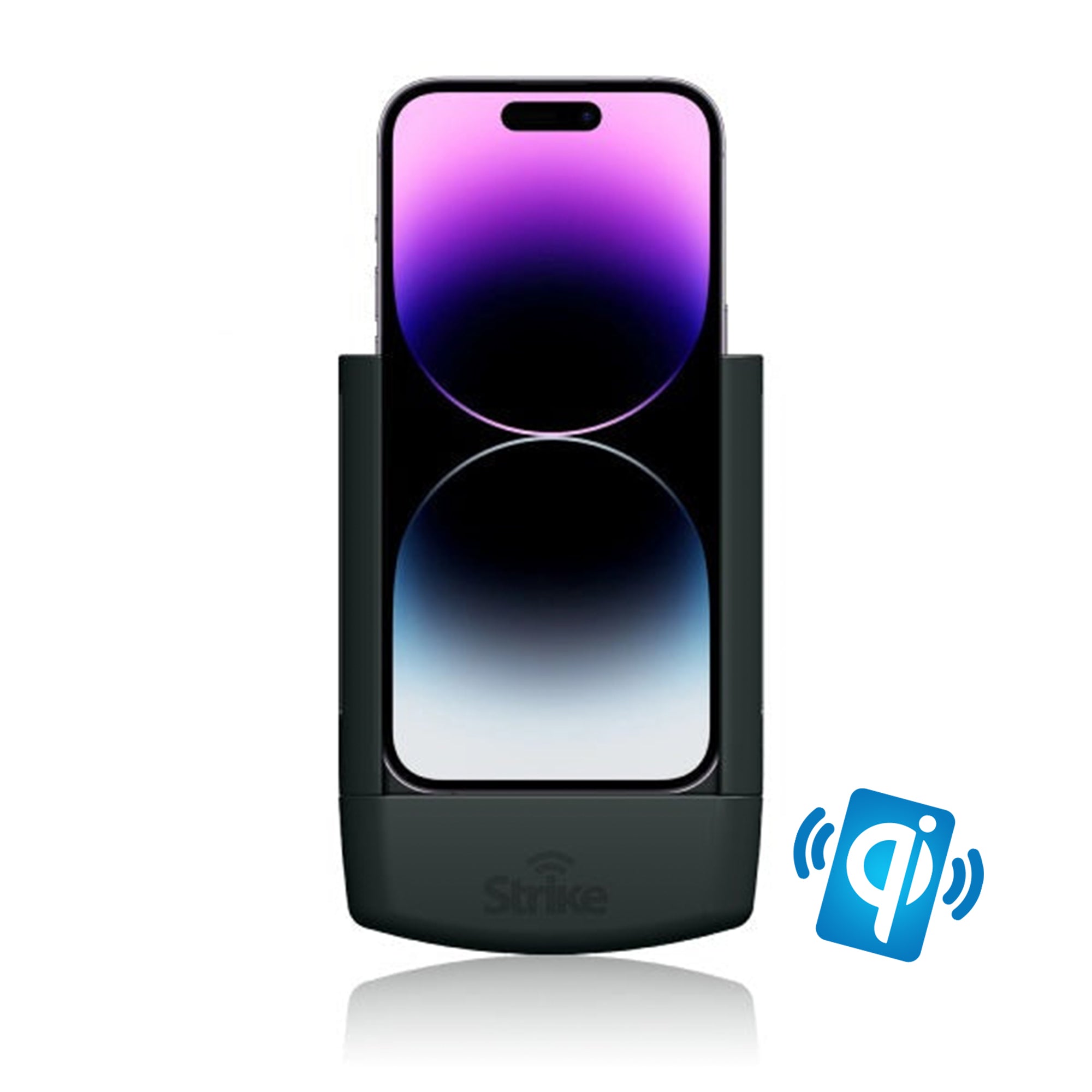 iPhone 14 Pro Wireless Car Phone Holder - Magnetic Mount for Hands-Free Driving & GPS Navigation - Perfect for Commuting, Road Trips & Uber Drivers