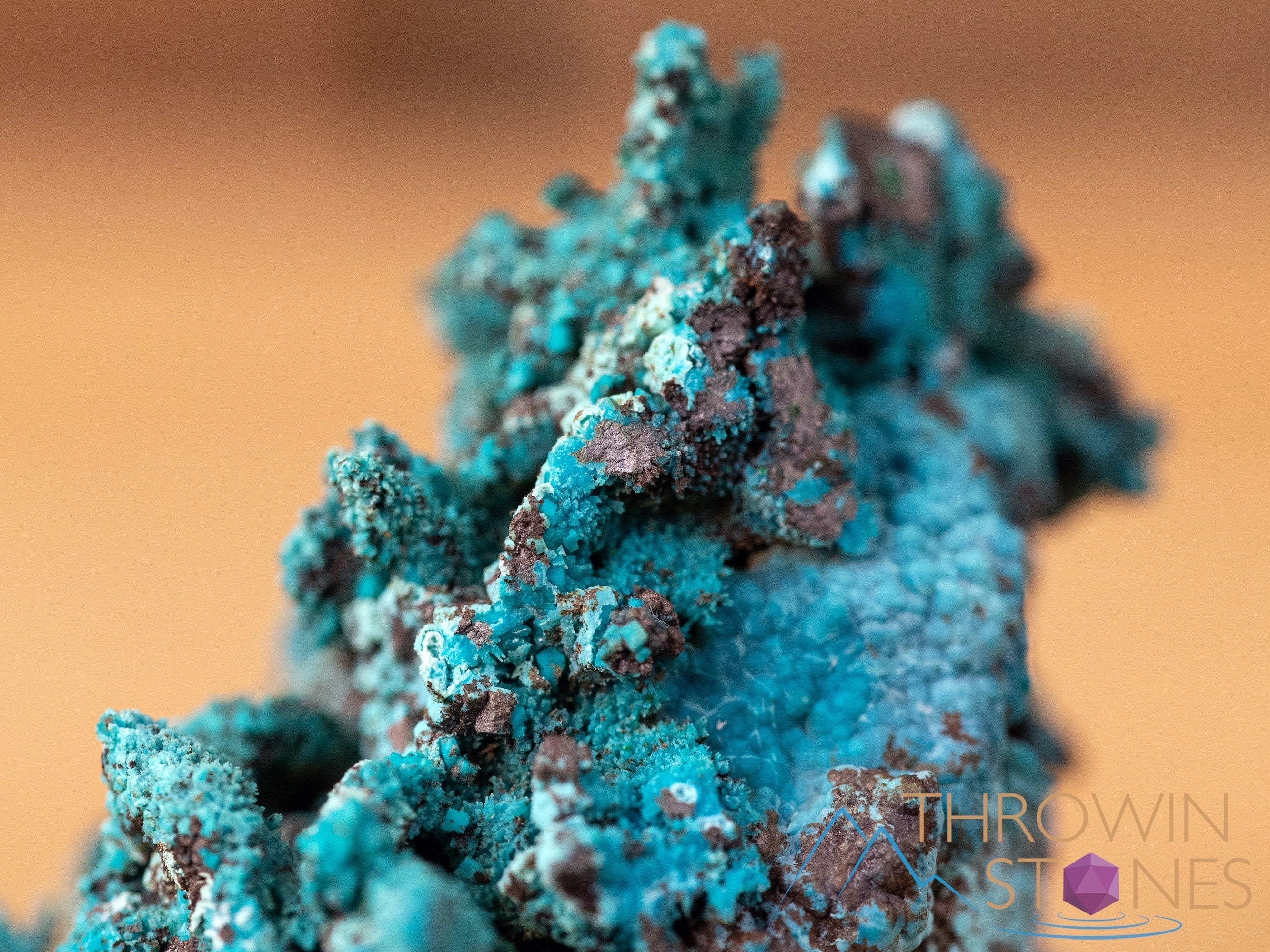 CHRYSOCOLLA Pseudomorph after AZURITE & MALACHITE Raw Crystal Specimen | Natural Healing Stone | Unique Housewarming Gift & Home Decor | Meditation & Energy Work | 40640