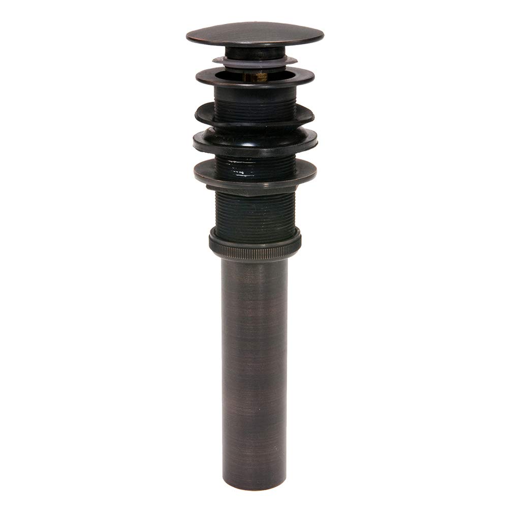 Premier Copper Products D-208ORB 1.5-Inch Non-Overflow Pop-Up Bathroom Sink Drain in Oil Rubbed Bronze - Perfect for Bathroom Vanities, Vessel Sinks & Modern Home Decor