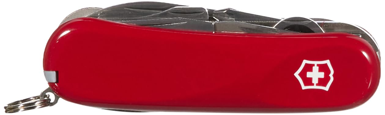 Victorinox Evolution 28 Swiss Army Knife - Lightweight Multitool with 23 Functions, Corkscrew, Blade & Ergonomic Scales (Red) - Perfect for Camping, Hiking, Travel & Everyday Carry