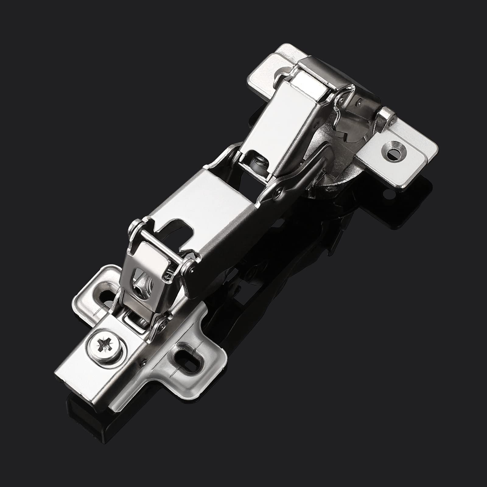 Probrico Frameless Full Overlay Soft Close 165° Concealed Cabinet Hinges - 6 Pairs (12 Hinges) for Kitchen Cabinets, Wardrobes & Furniture Installation - Smooth Quiet Closing, Durable Hardware