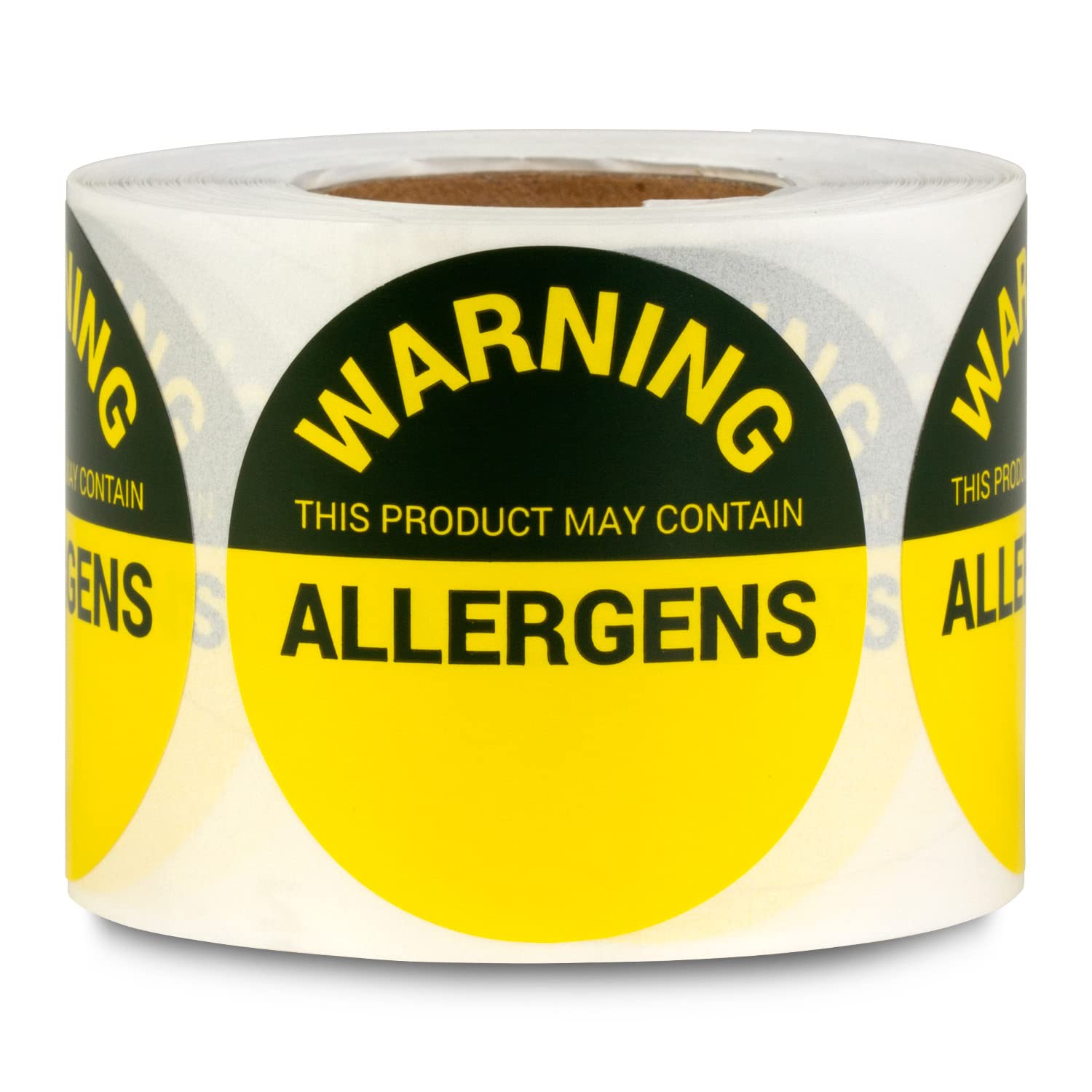 300 Customizable Allergy Warning Stickers (1.5