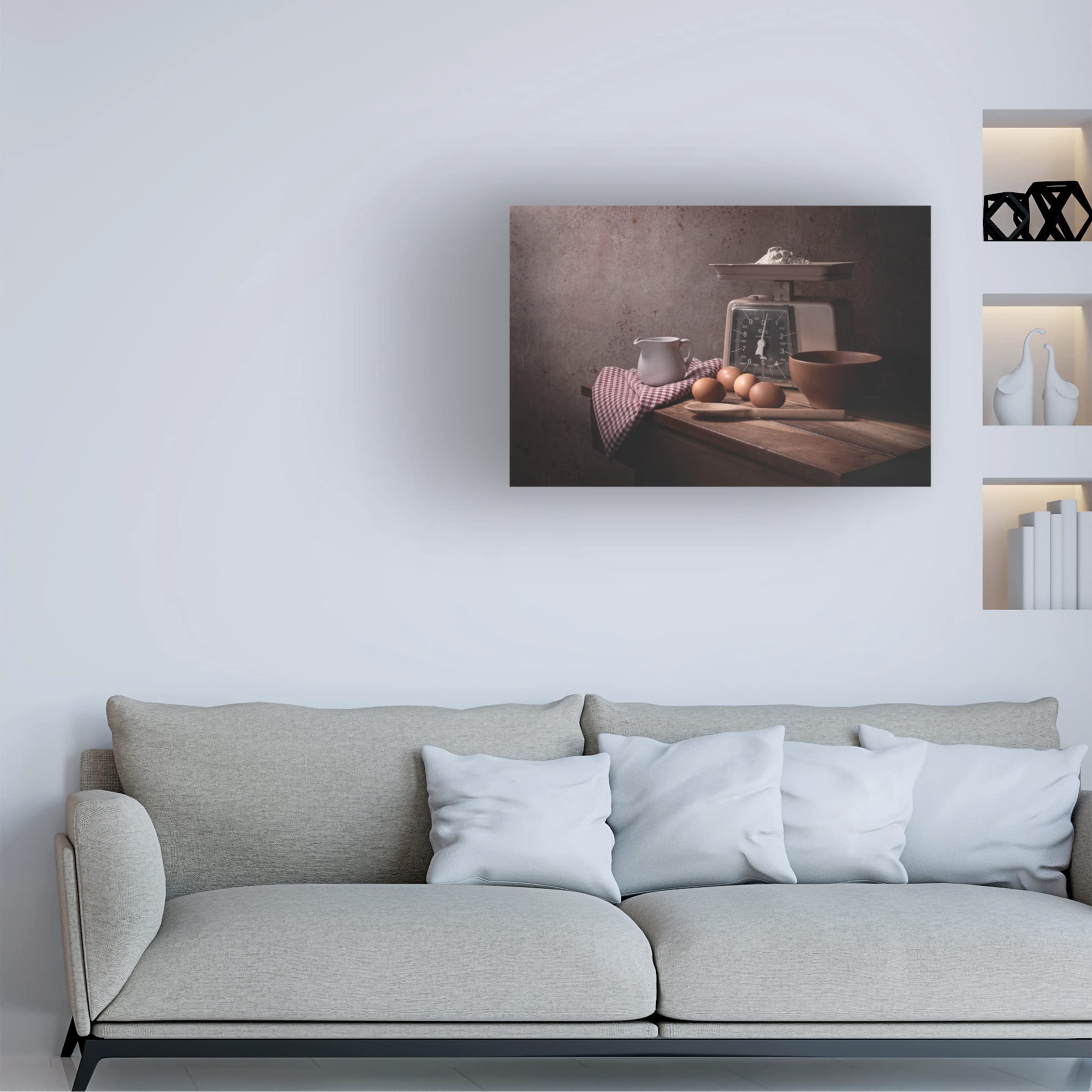 Trademark Fine Art 'Cooking In Quarantine' Canvas Wall Art Print by Margareth Perfoncio - Perfect for Kitchen Decor, Dining Room & Home Office
