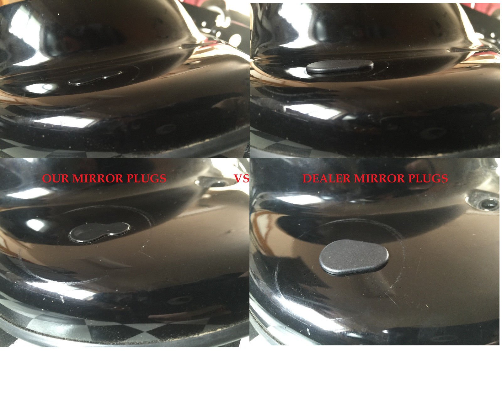 **Harley Davidson Street Glide FLHX Fairing Mirror Hole Plugs (2015 & Newer Models) - Ape Hanger Upgrade Kit - Not Compatible with 2013 & Older - Perfect for Custom Bike Builds & Road Trips**