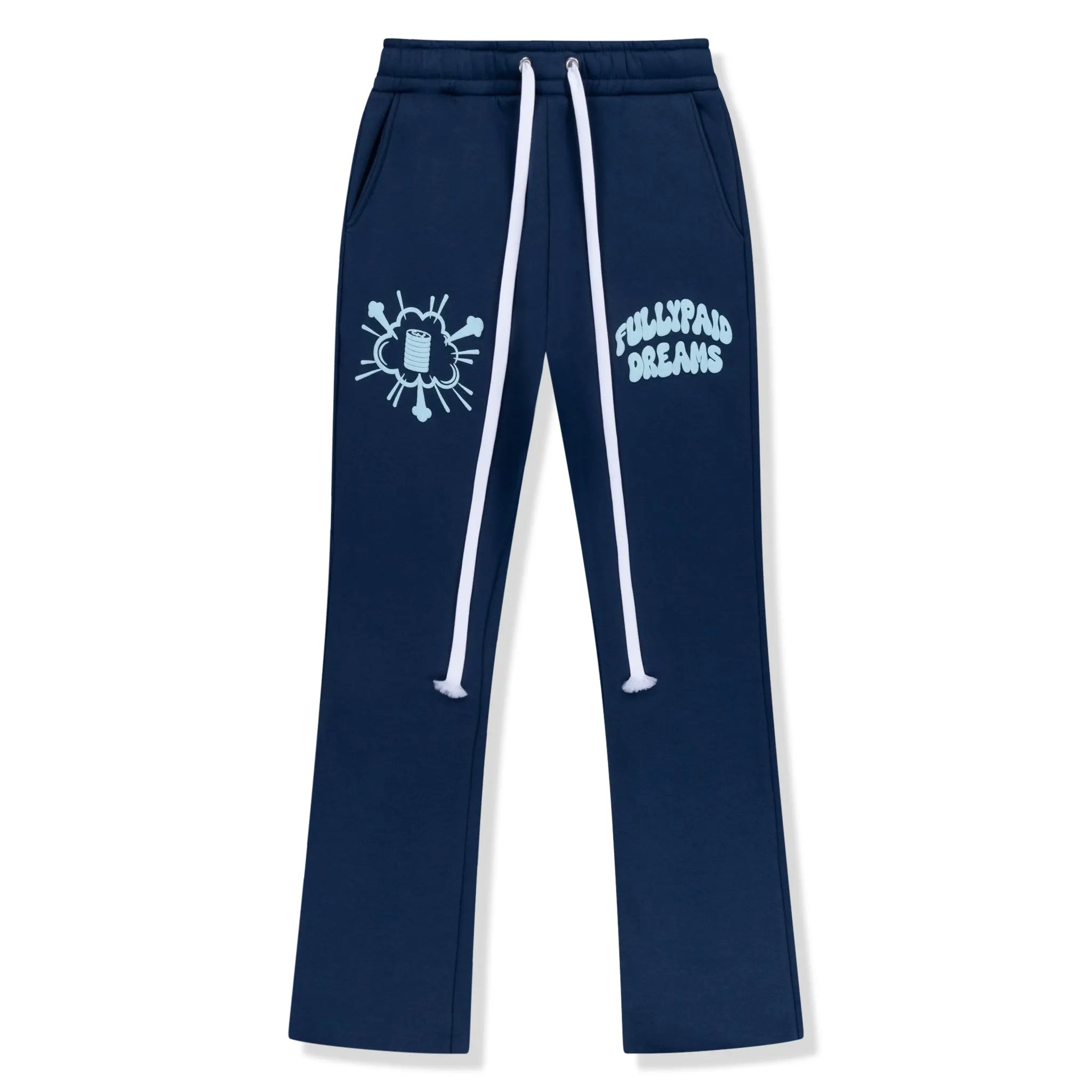 Premium Navy Sky Blue Joggers for Men & Women - Comfortable Athletic Running Pants with Pockets - Perfect for Gym, Yoga, Travel & Casual Wear