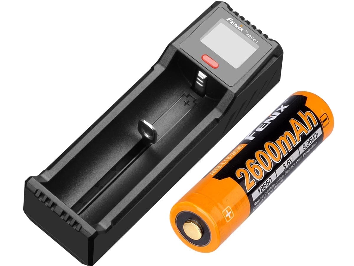 ARE D1 Charger and 2600mAh Battery Bundle - Fast Charging for Smartphones, Tablets & Portable Devices - Perfect for Travel, Camping & Emergency Power Backup