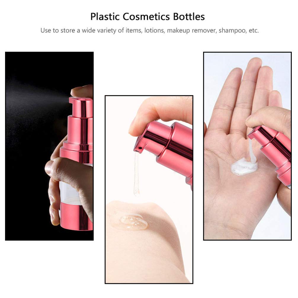 Beaupretty 6-Pack Travel Lotion Bottles - Leak-Proof Squeeze Containers for Shampoo, Conditioner & Cosmetics | Portable Toiletry Dispensers for Vacation, Gym & Airplane Carry-On