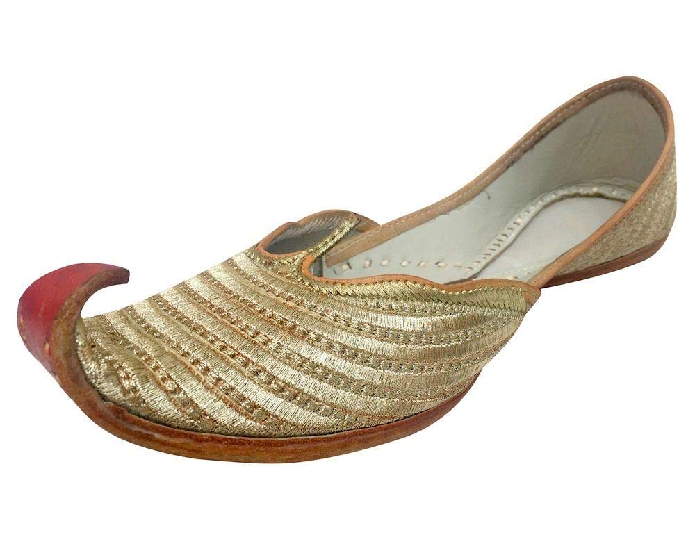 Authentic Indian Punjabi Jutti Bridal Shoes - Handmade Khussa Mojari for Weddings & Festivals | Traditional Saree Juti for Women | Perfect for Cultural Events, Parties & Ethnic Outfits