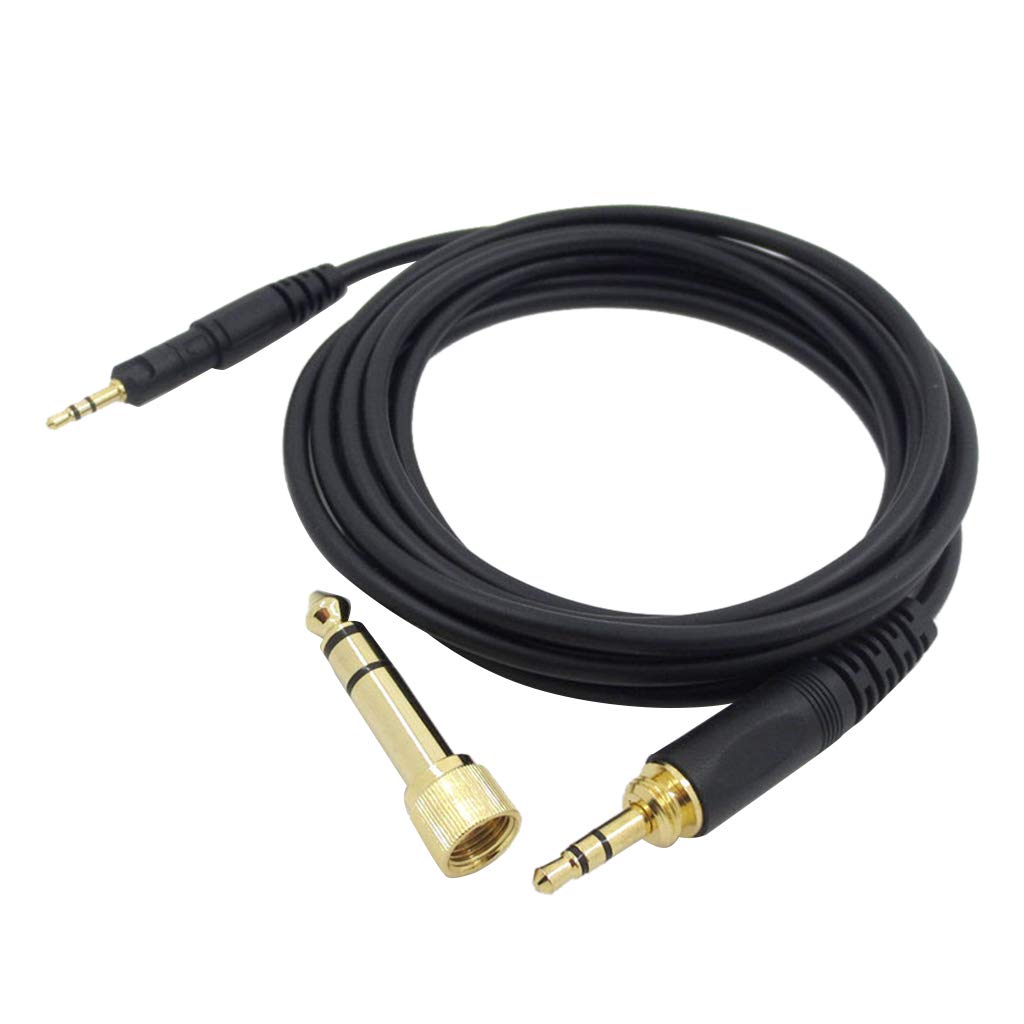 Premium Replacement Headphone Cables for Audio-Technica ATH-M40x M50x M60x M70x - Durable Aux Cord with Gold-Plated Connectors for Studio Monitoring, Gaming & Music Listening