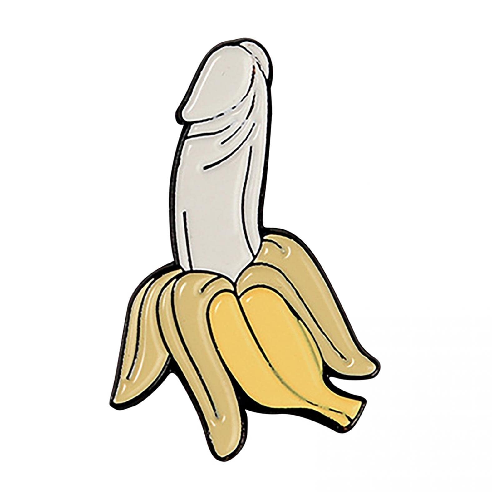 Bulk Banana-Shaped Brooch Pins - Creative Collar Brooch, Cowboy Badge for Fashion Accessories | Perfect for Costume Parties, Western Outfits & Vintage Style