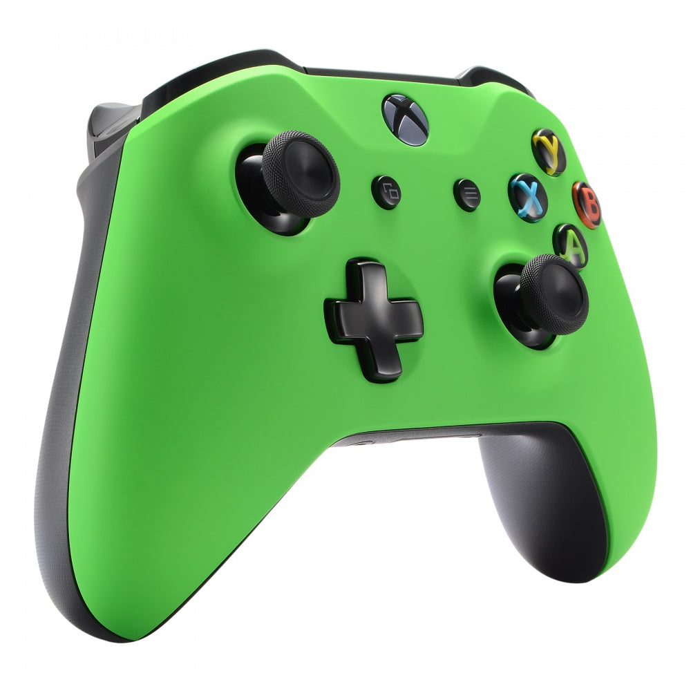 eXtremeRate Soft Touch Green Replacement Shell for Xbox One X & One S Controller - Custom Housing Cover with Enhanced Grip | Perfect for Gaming, Streaming & Esports Tournaments